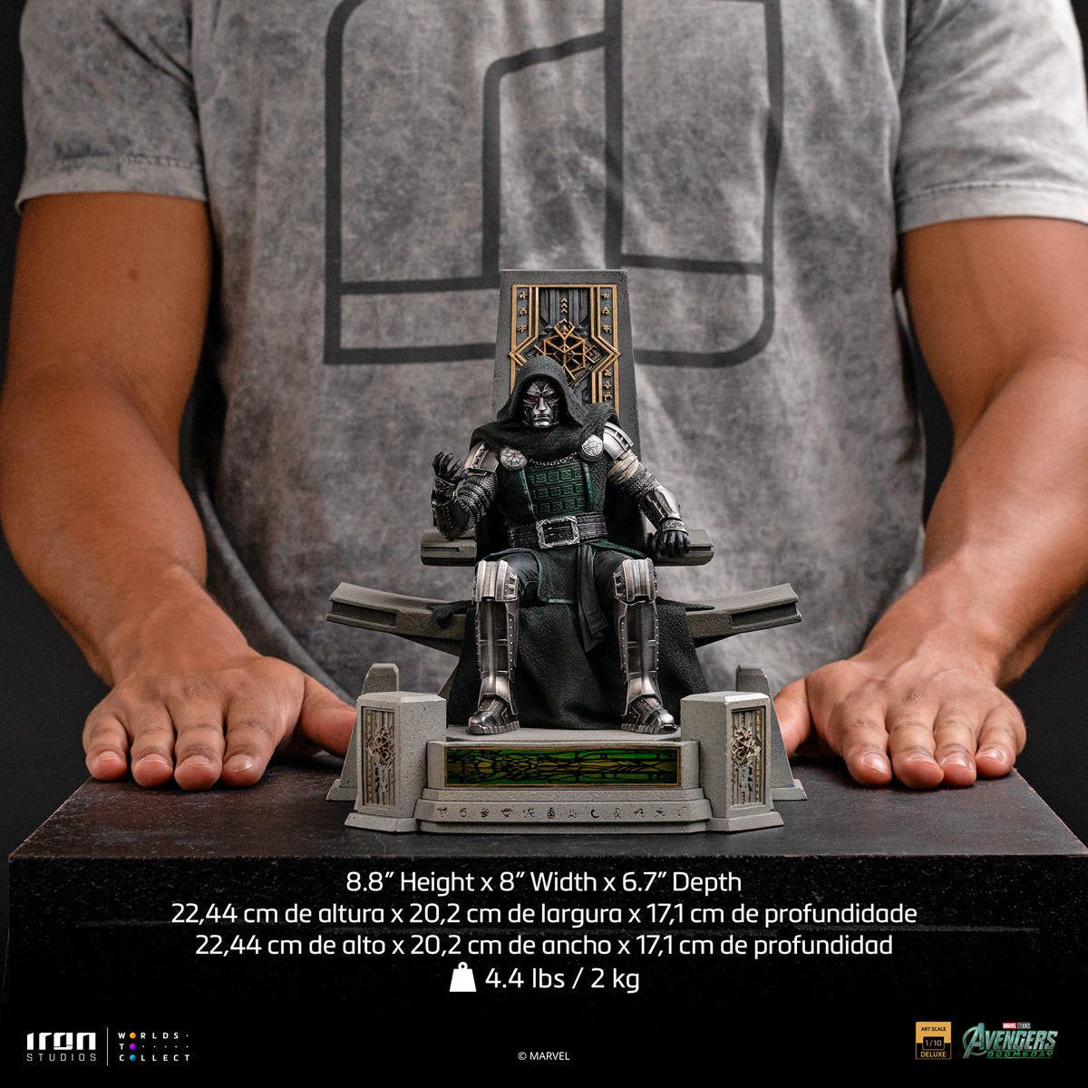Avengers: Doomsday Doctor Doom on Throne 1:10 Art Scale Limited Edition Statue - Image 6