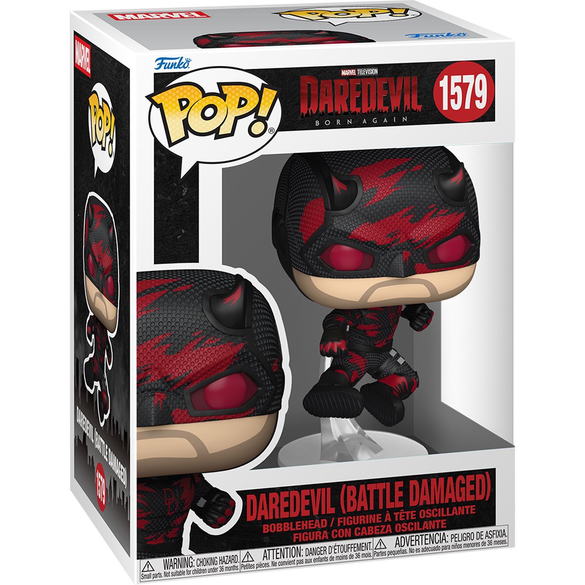 Daredevil: Born Again Season 2 Daredevil (Battle Damaged) Funko Pop! Vinyl Figure #1579 - Image 2