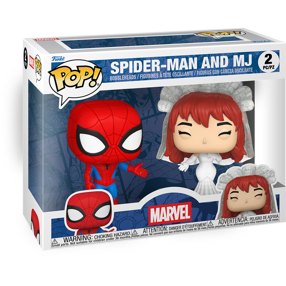 Spider-Man and Mary Jane (Comic) Funko Pop! Vinyl Figure 2-Pack - Image 2