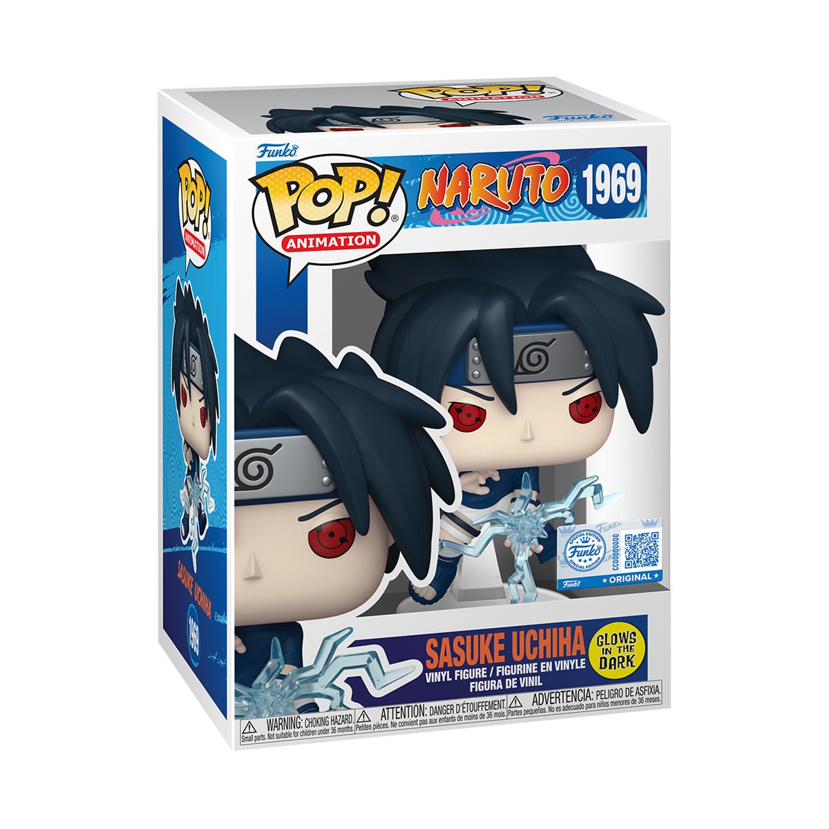 Naruto Sasuke Uchiha (Chidori) Glow-in-the-Dark Funko Pop! Vinyl Figure #1969 - Image 4