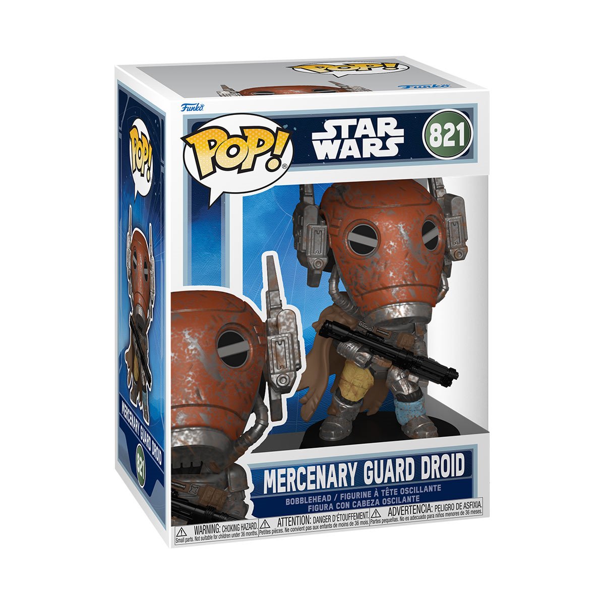 Star Wars: The Mandalorian and Grogu Mercenary Guard Droid Funko Pop! Vinyl Figure #821 - Image 2