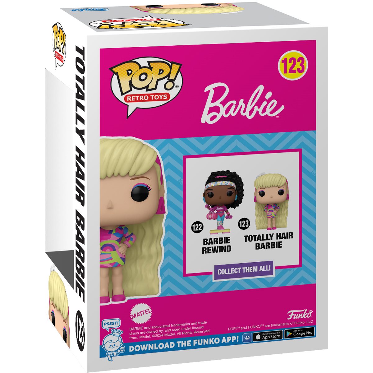 Barbie 65th Anniversary Totally Hair Barbie Funko Pop! Vinyl Figure #123 - Image 3