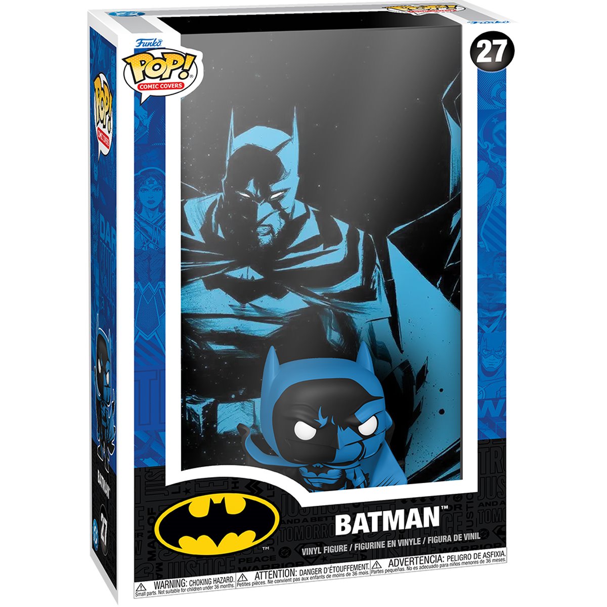 Batman Black & Blue Funko Pop! Comic Cover Figure #27 with Case