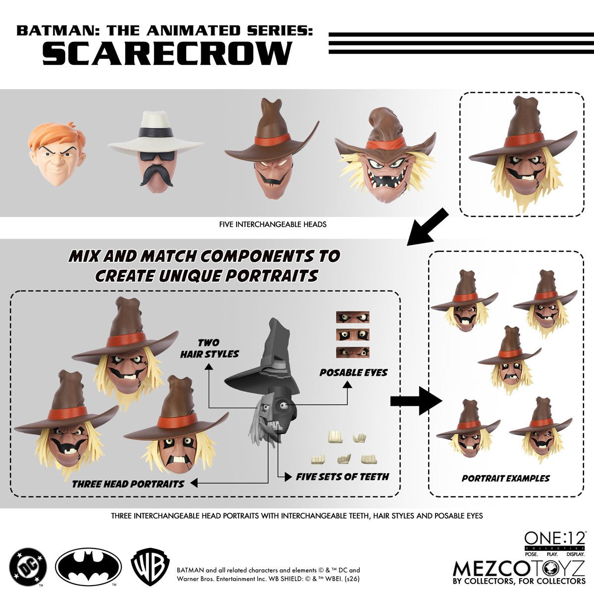 Batman: The Animated Series Scarecrow One 12 Collective Action Figure - Image 3