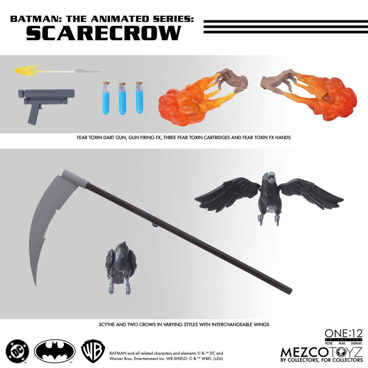 Batman: The Animated Series Scarecrow One 12 Collective Action Figure - Image 4