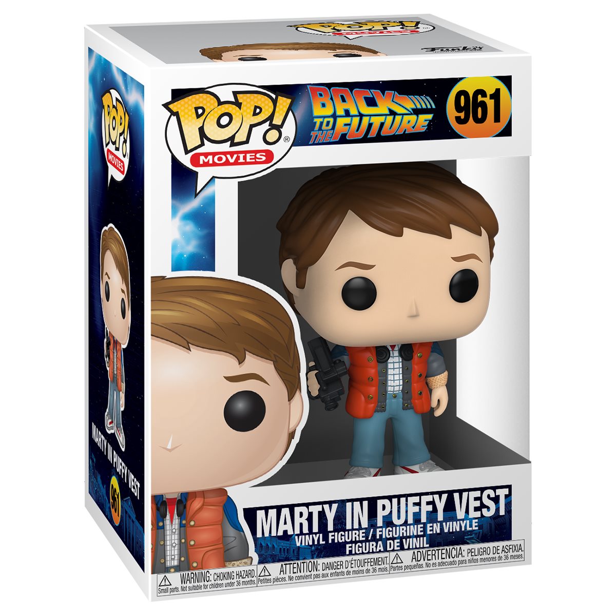 Back to the Future Marty in Puffy Vest Funko Pop! Vinyl Figure #961 - Image 2