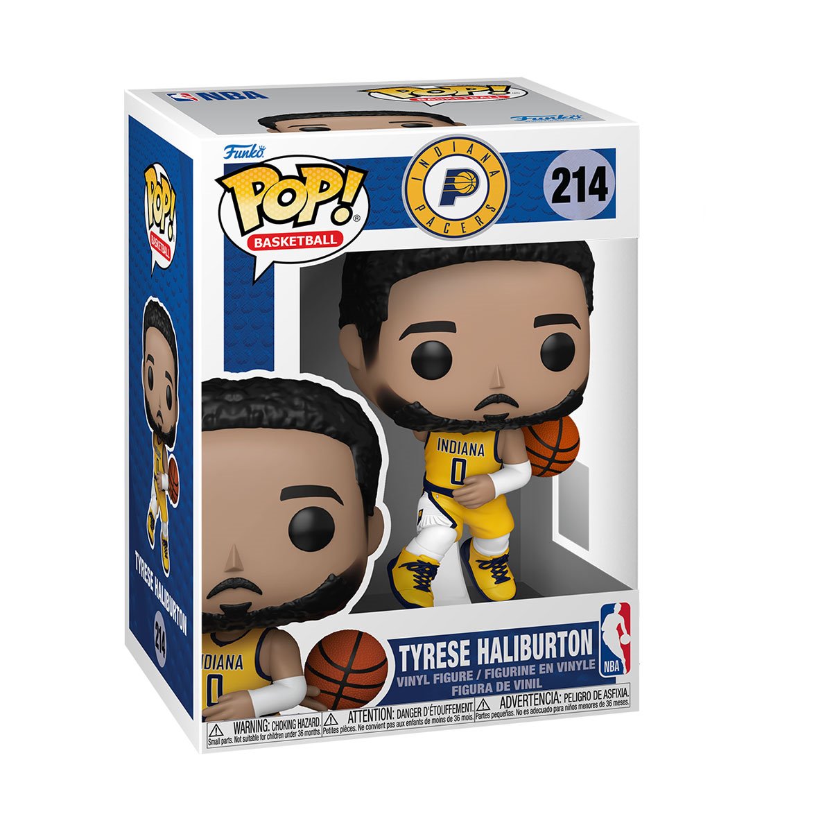 NBA Pacers Tyrese Haliburton Funko Pop! Vinyl Figure #214 - Image 2