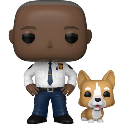 Brooklyn Nine-Nine Captain Ray Holt with Cheddar Funko Pop! Vinyl Figure and Buddy #1626 - Image 2