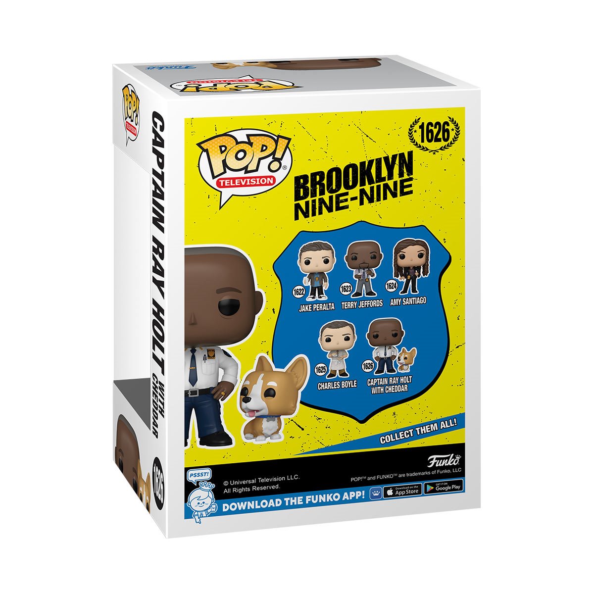 Brooklyn Nine-Nine Captain Ray Holt with Cheddar Funko Pop! Vinyl Figure and Buddy #1626 - Image 3