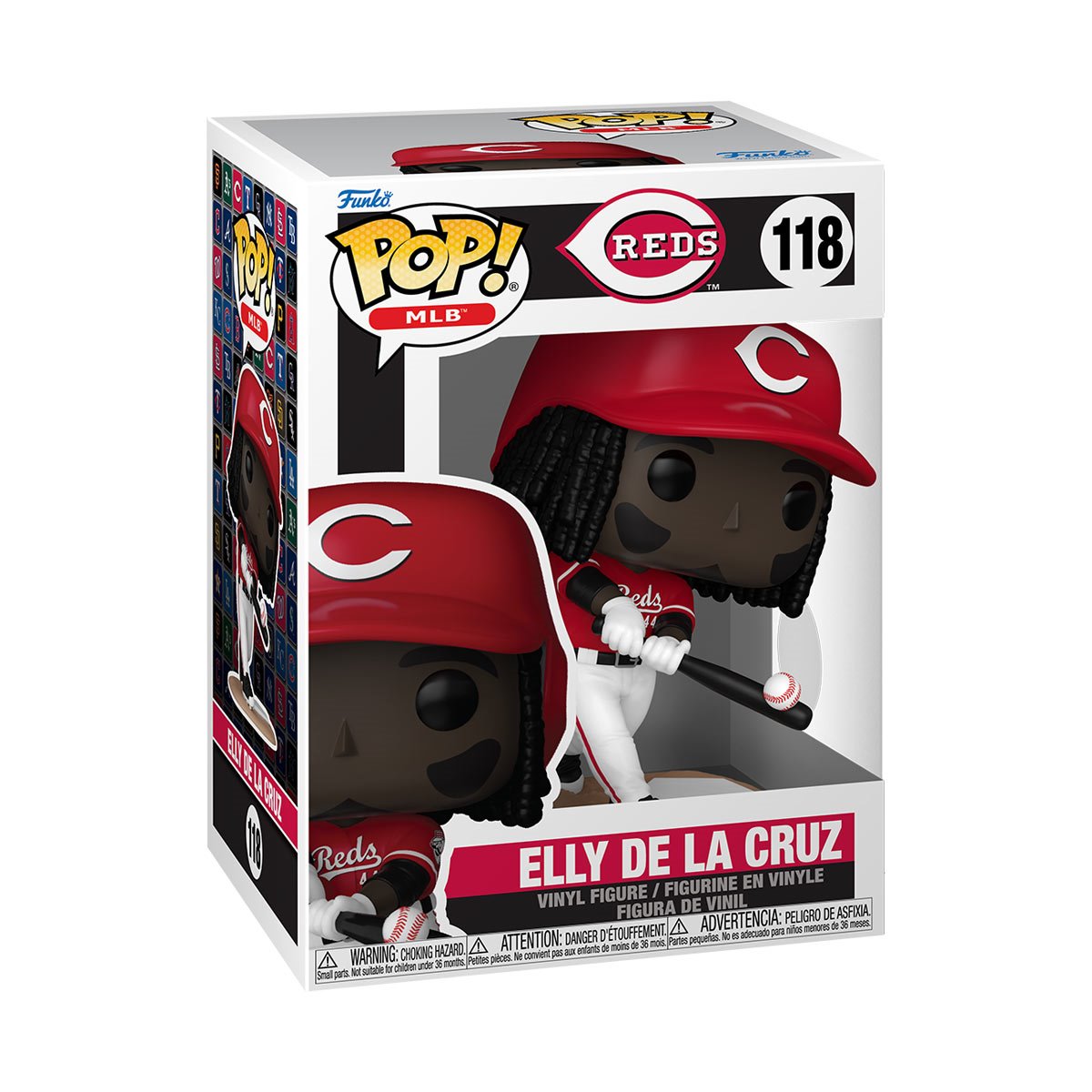 MLB Reds Elly De La Cruz Funko Pop! Vinyl Figure #118 - Image 3