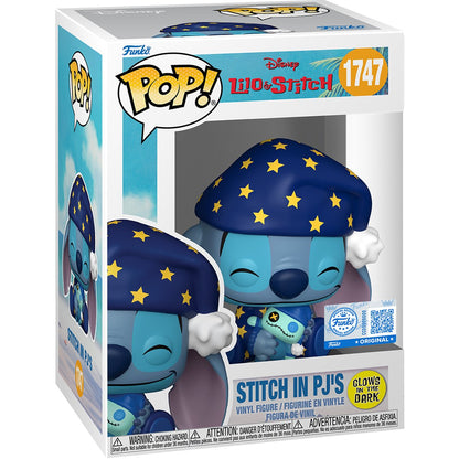 Lilo & Stitch Stitch in PJs Glow-in-the-Dark Funko Pop! Vinyl Figure #1747 - Specialty - Image 5