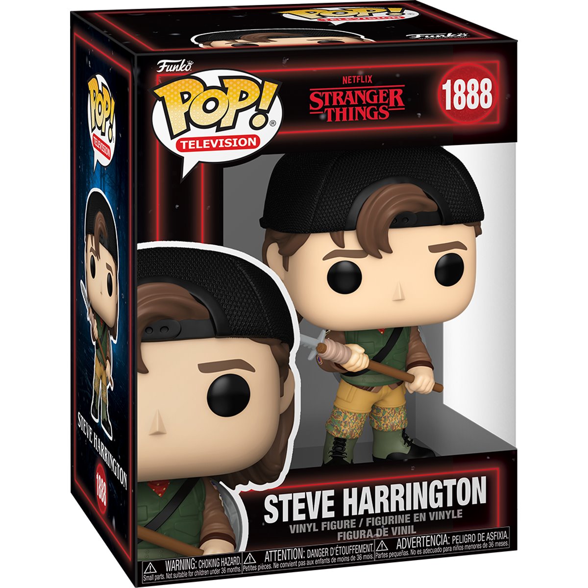 Stranger Things Season 5 Steve Harrington (W4) Funko Pop! Vinyl Figure #1888 - Image 2
