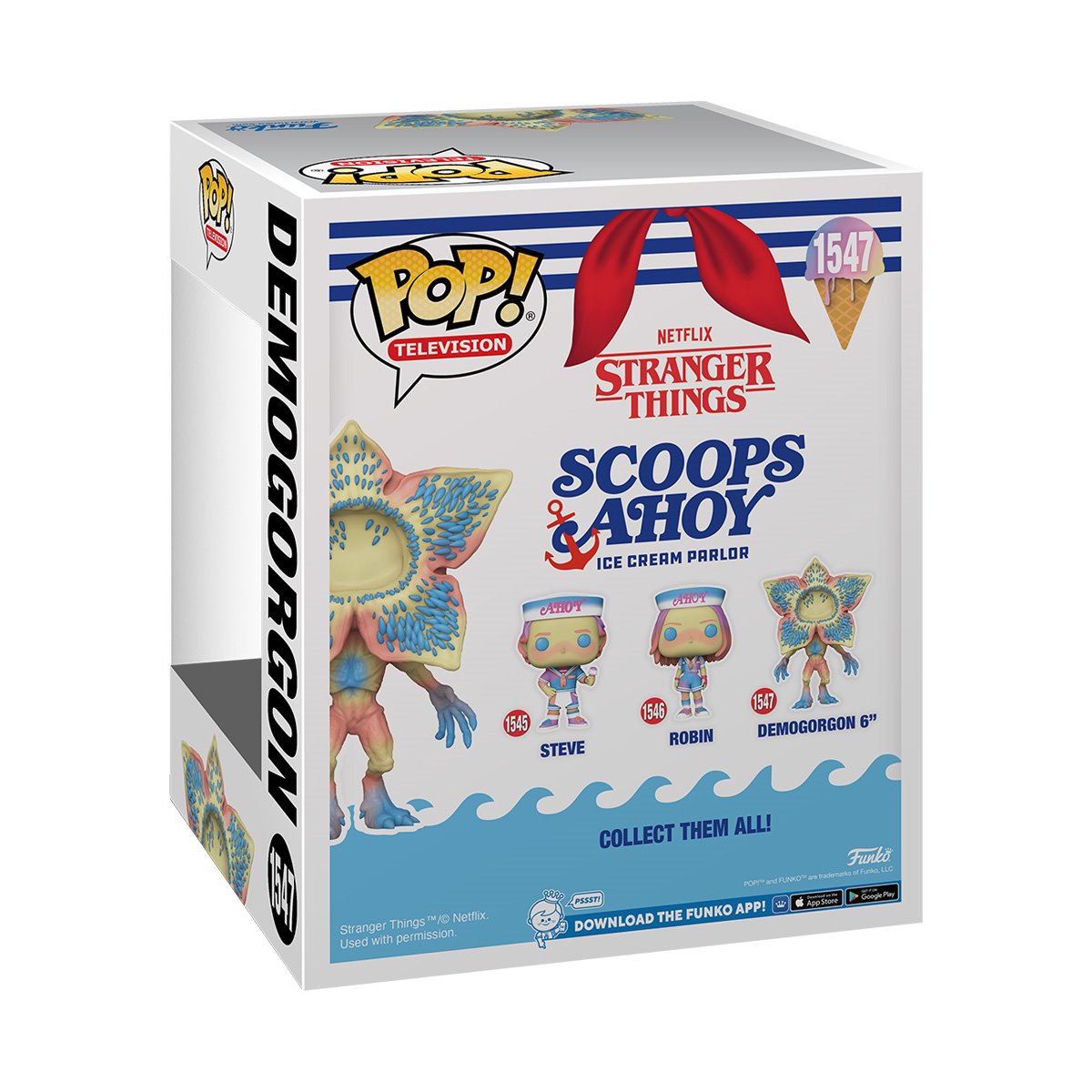 Stranger Things Demogorgon (Scoops Ahoy) Super 6-Inch Funko Pop! Vinyl Figure #1547 - Image 3