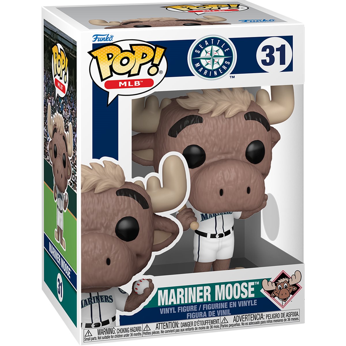 MLB Mariners Mariner Moose Funko Pop! Vinyl Figure #31 - Image 3