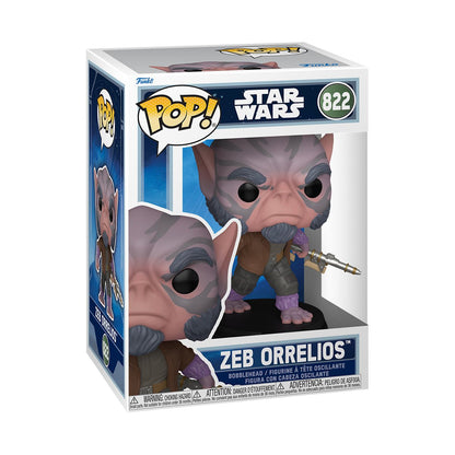 Star Wars: The Mandalorian and Grogu Zeb Orrelios Funko Pop! Vinyl Figure #822 - Image 2