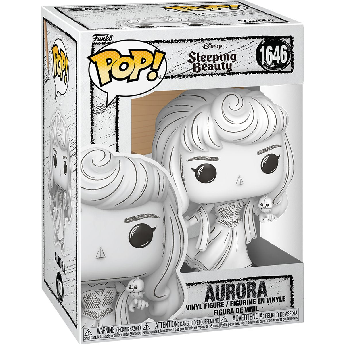 Disney Sketched Sleeping Beauty Aurora Funko Pop! Vinyl Figure #1646 - Image 2