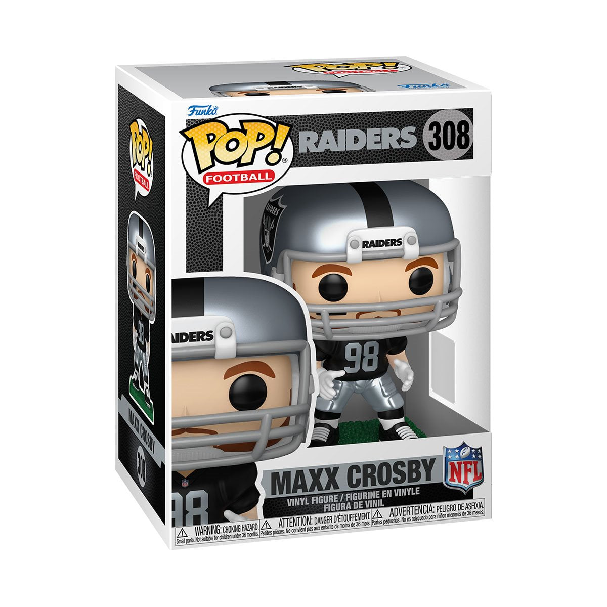 NFL Raiders Maxx Crosby Funko Pop! Vinyl Figure #308 - Image 2