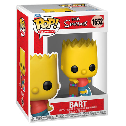 The Simpsons Bart Simpson with Skateboard Funko Pop! Vinyl Figure #1652 - Image 2