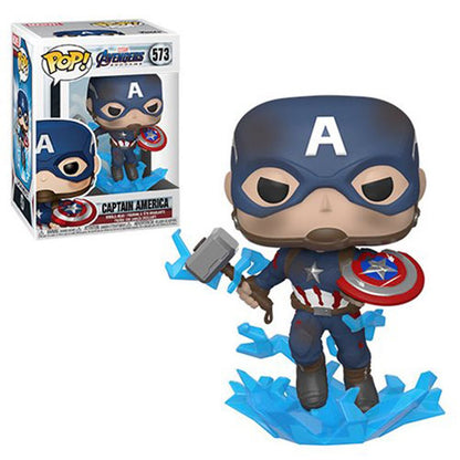 Avengers: Endgame Captain America with Broken Shield Funko Pop! Vinyl Figure #573 - Image 2
