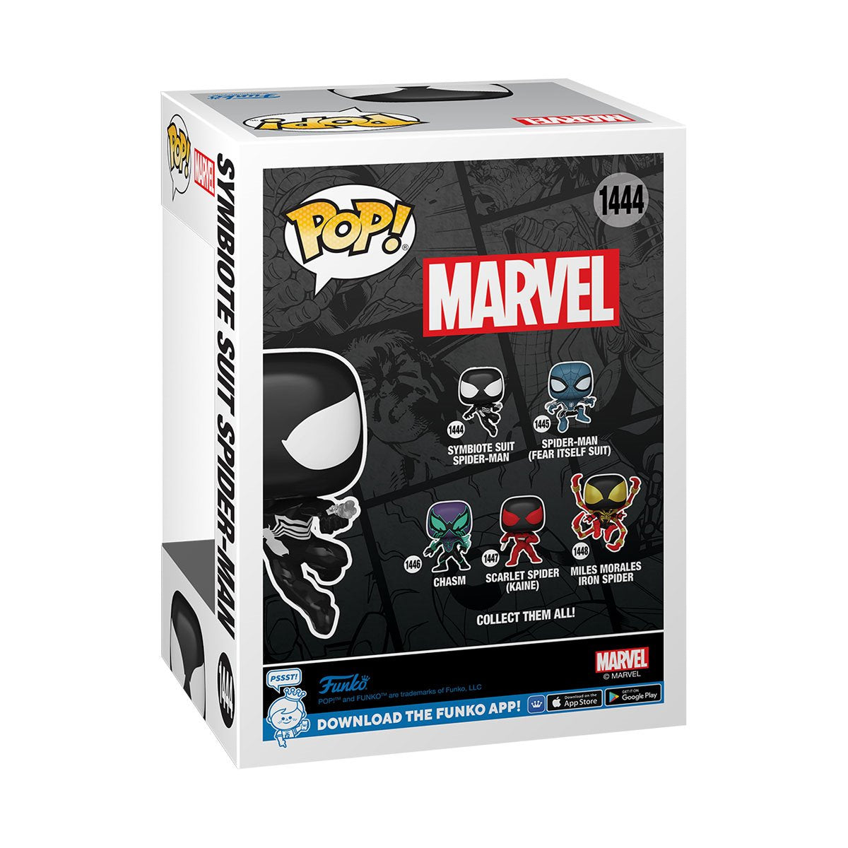 Spider-Man Comics Symbiote Suit Spider-Man Funko Pop! Vinyl Figure #1444 - Image 3