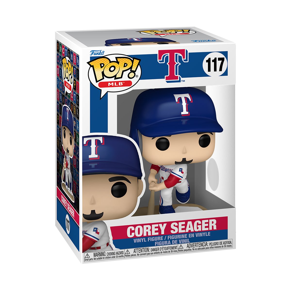 MLB Rangers Corey Seager Funko Pop! Vinyl Figure #117 - Image 2