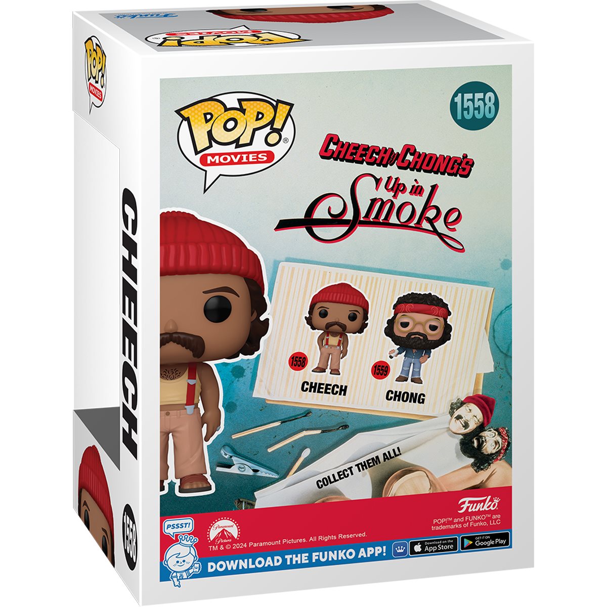 Cheech & Chong: Up in Smoke Cheech Funko Pop! Vinyl Figure #1558 - Image 3