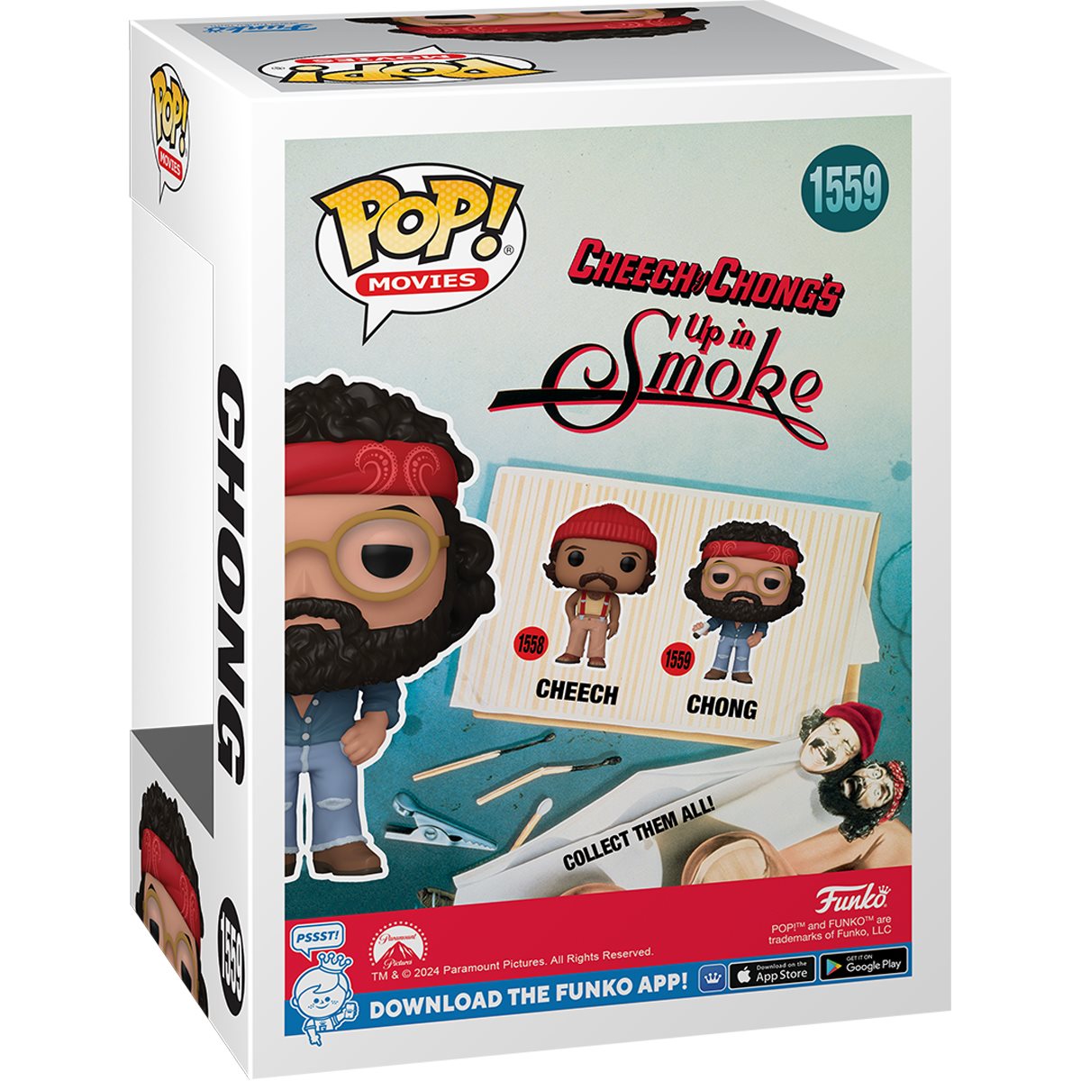 Cheech & Chong: Up in Smoke Chong Funko Pop! Vinyl Figure #1559 - Image 3