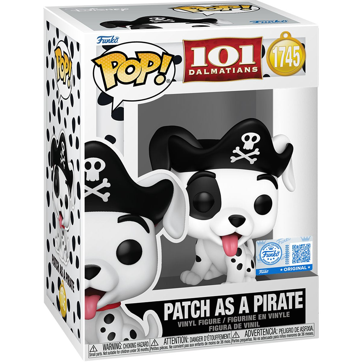 101 Dalmatians Patch as a Pirate Funko Pop! Vinyl Figure #1745 - Specialty - Image 3