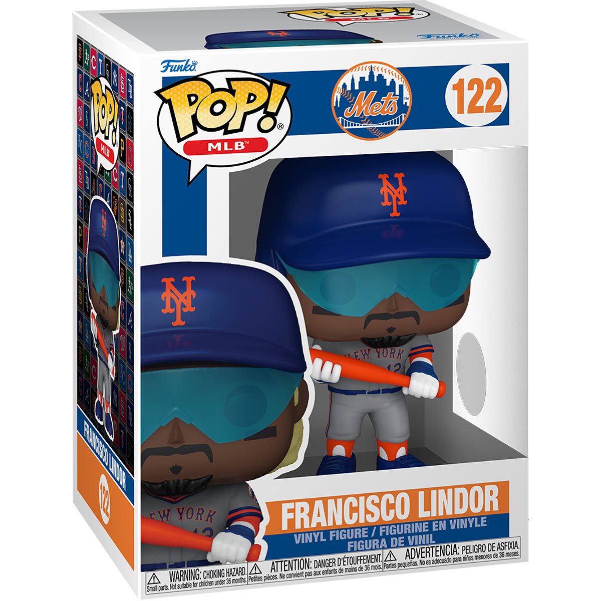 MLB Mets Francisco Lindor Funko Pop! Vinyl Figure #122 - Image 2