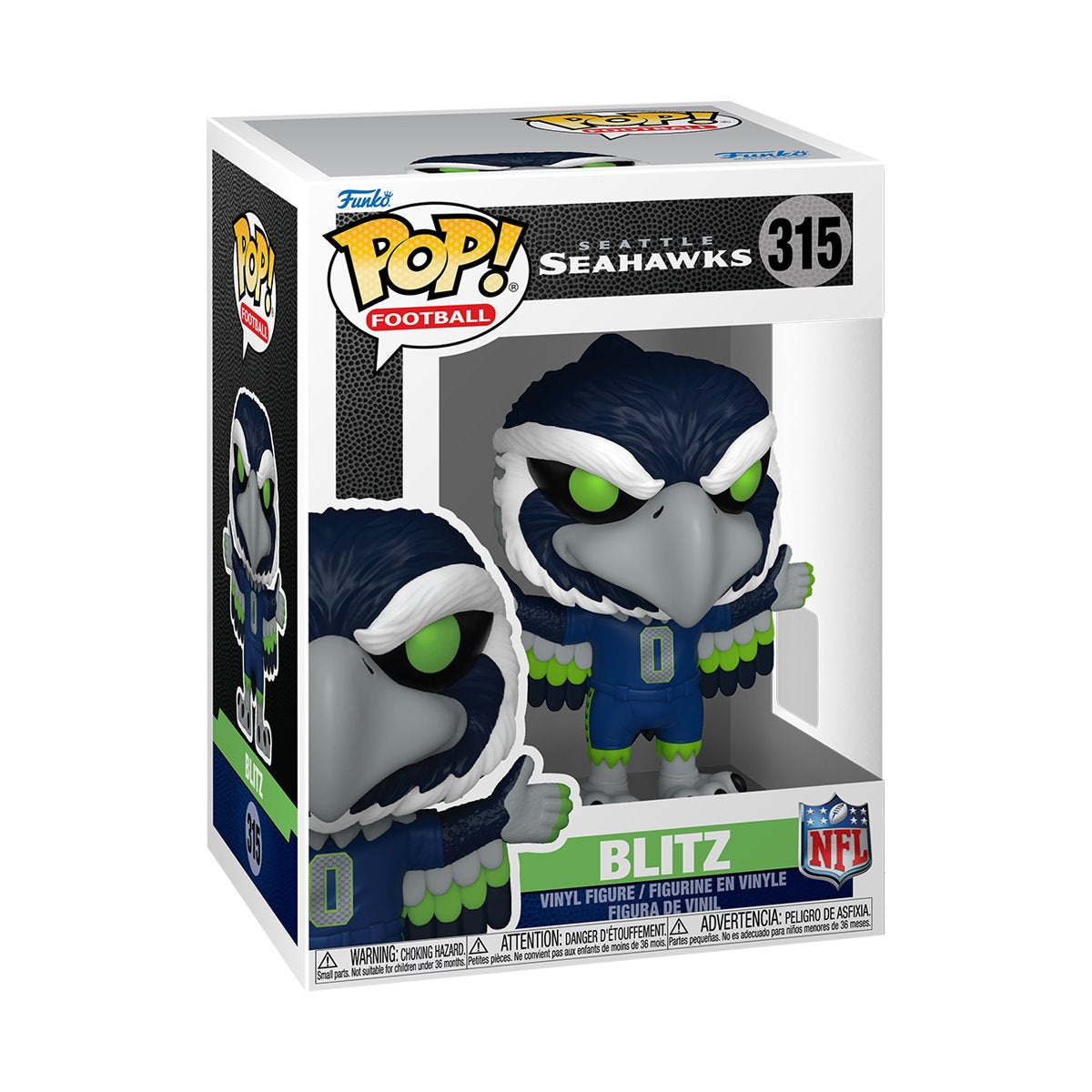 NFL Seattle Seahawks Blitz Funko Pop! Vinyl Figure #315 - Image 2