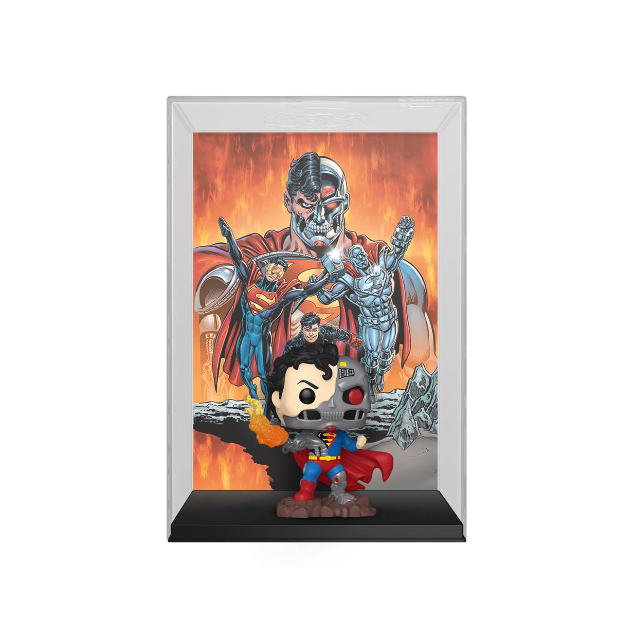 Superman: Reign of the Supermen Cyborg Superman Funko Pop! Comic Cover Figure #21 with Case - Image 2