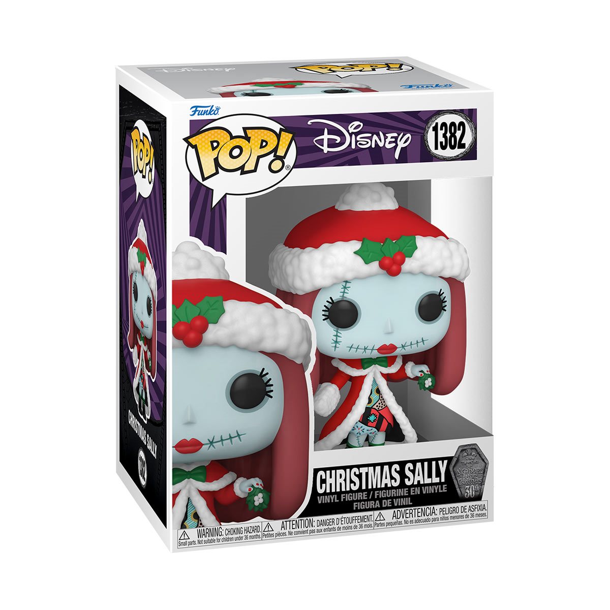 The Nightmare Before Christmas 30th Anniversary Christmas Sally Funko Pop! Vinyl Figure #1382 - Image 2