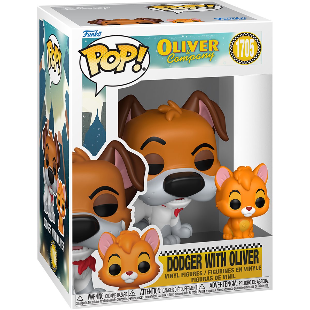 Oliver and Company Dodger with Oliver Funko Pop! Vinyl Figure and Buddy #1705 - Image 3
