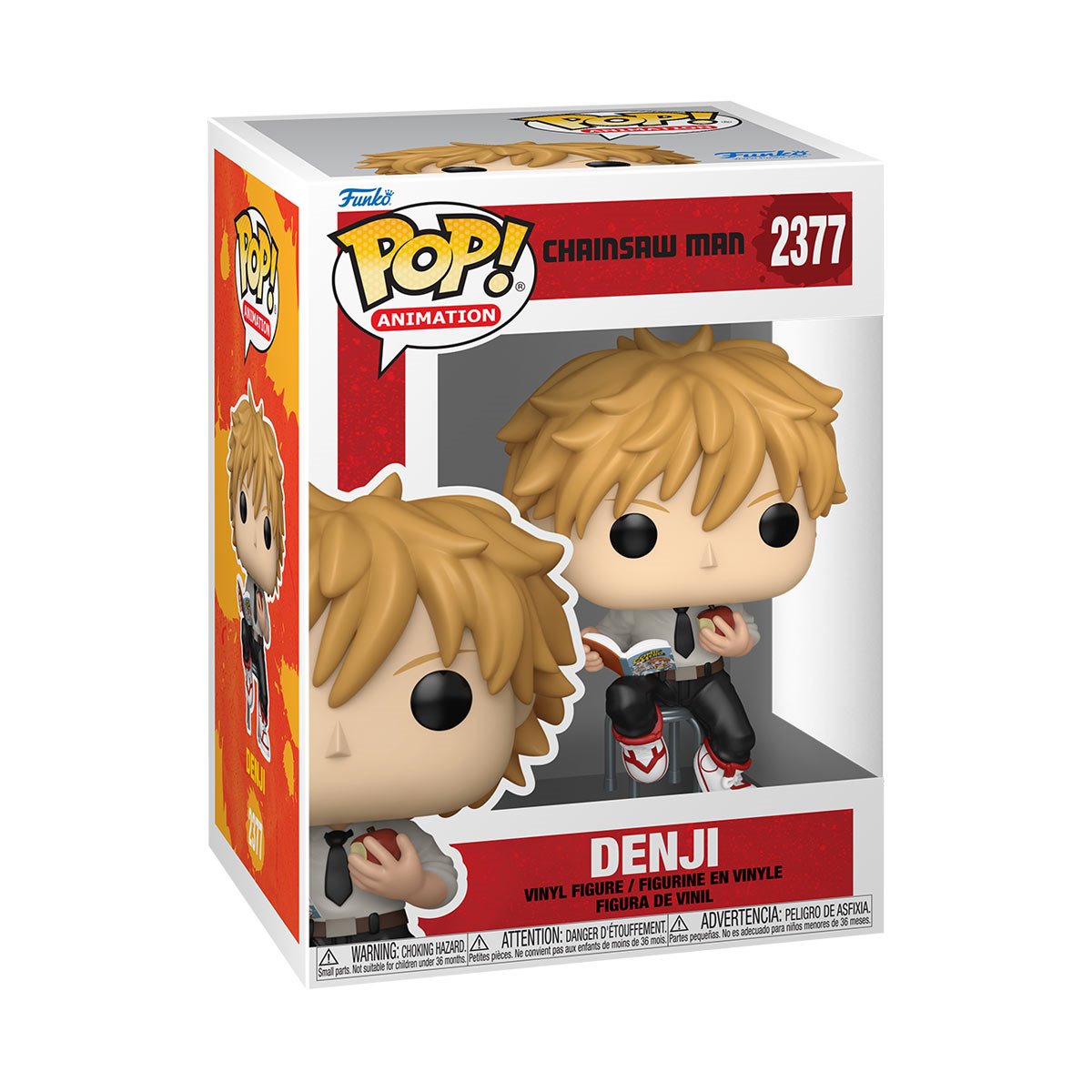 Chainsaw Man Denji with Book Funko Pop! Vinyl Figure #2377 - Image 2