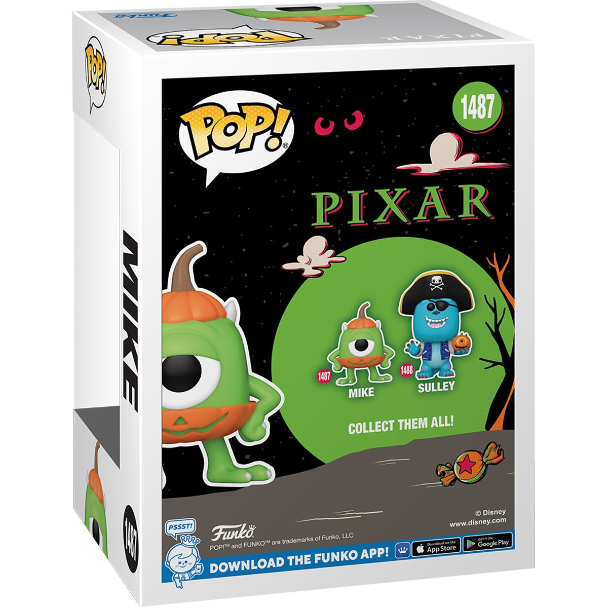 Pixar Halloween Mike Funko Pop! Vinyl Figure #1487 - Image 5