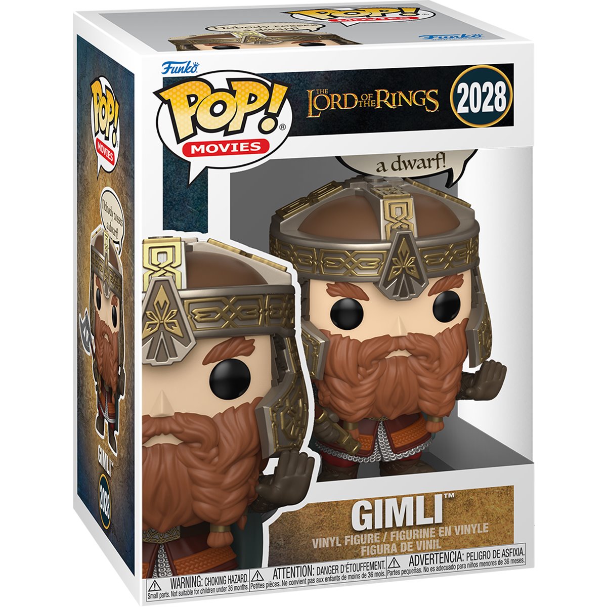 The Lord of the Rings Gimli Pop! Sayings Funko Pop! Vinyl Figure #2028 - Image 2