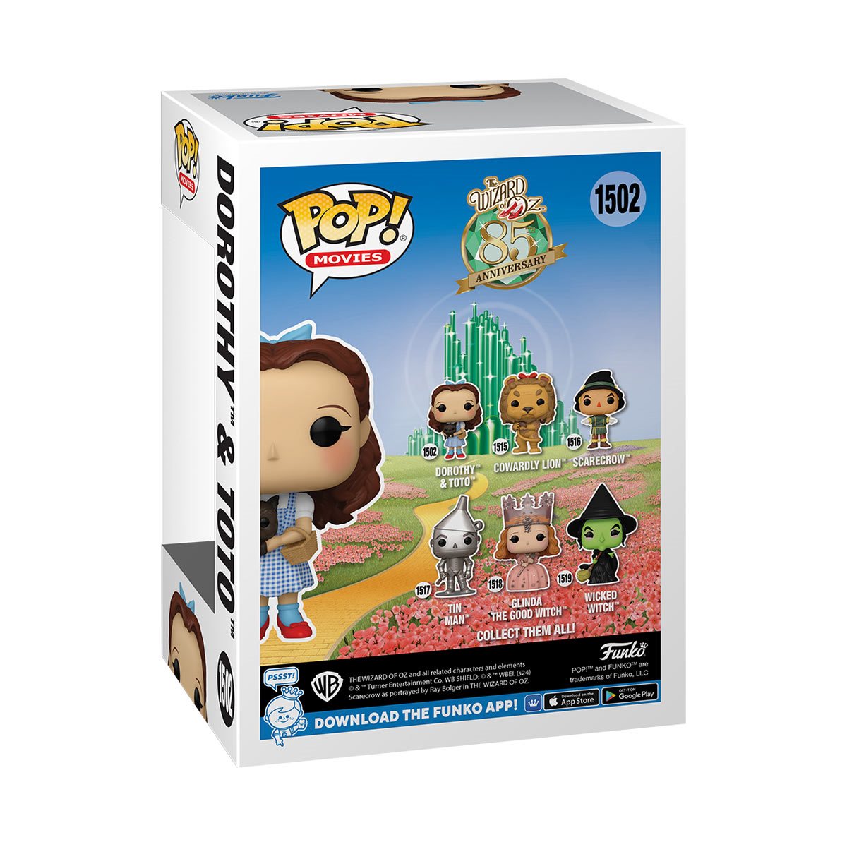 The Wizard of Oz Dorothy and Toto Funko Pop! Vinyl Figure #1502 and Buddy - Image 3