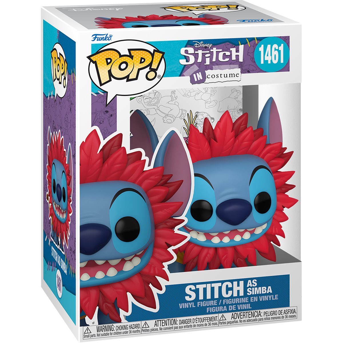 Lilo & Stitch Costume Stitch as Simba Funko Pop! Vinyl Figure #1461 - Image 2