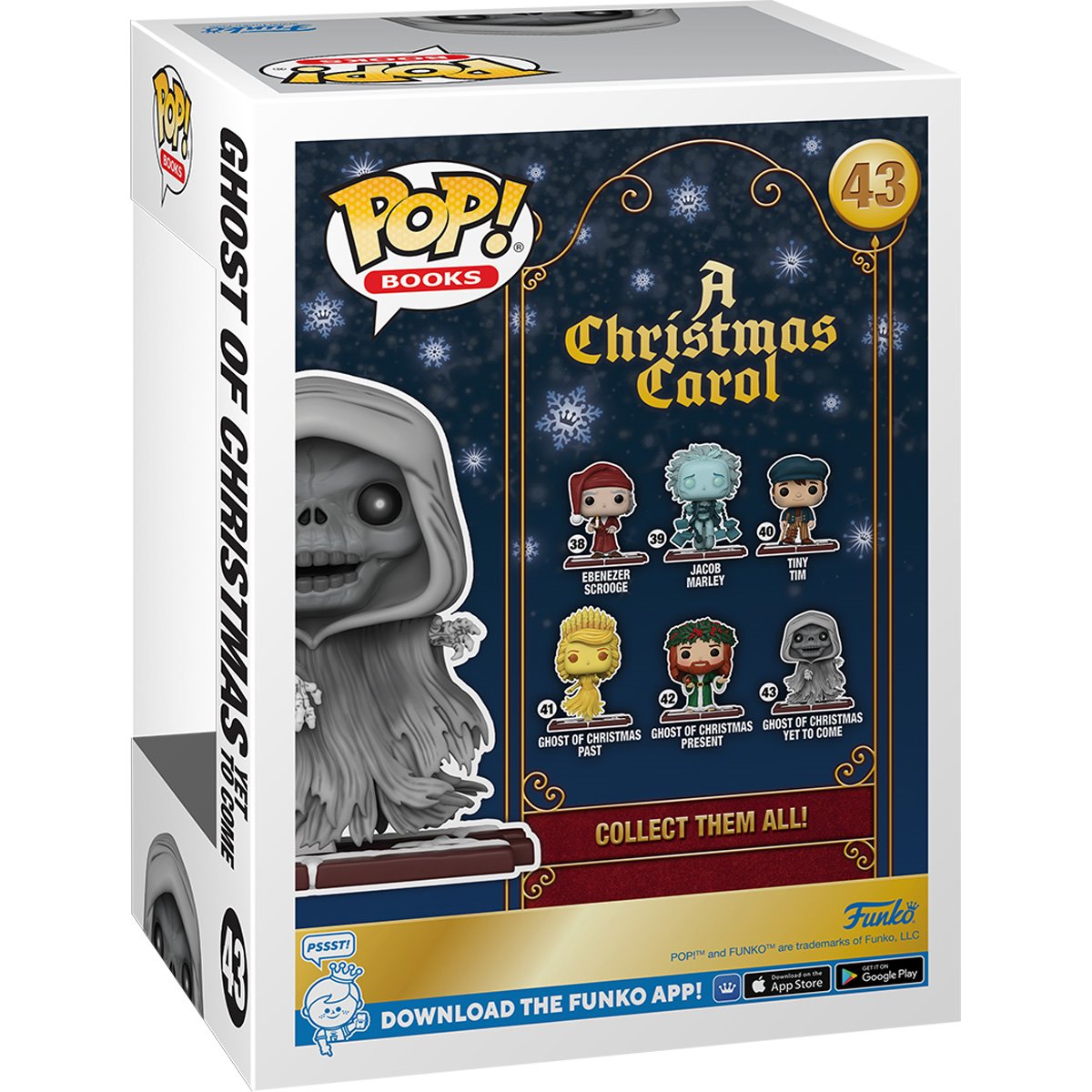 A Christmas Carol Ghost of Christmas Yet to Come Glow-in-the-Dark Funko Pop! Vinyl Figure #43 - Image 5