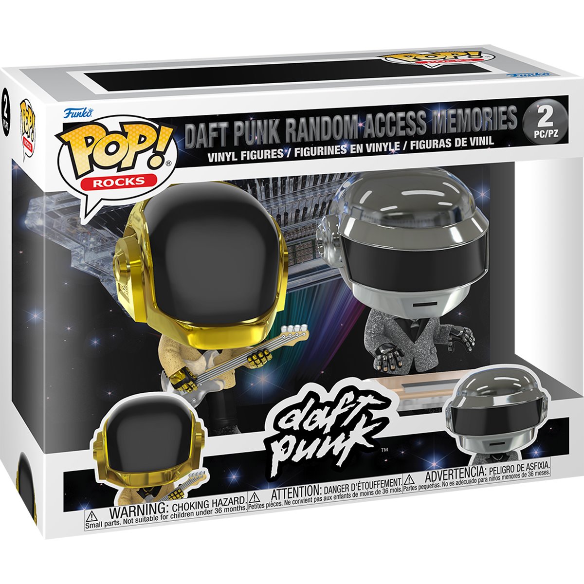Daft Punk Random Access Memories Glitter Funko Pop! Vinyl Figure 2-Pack - Image 2