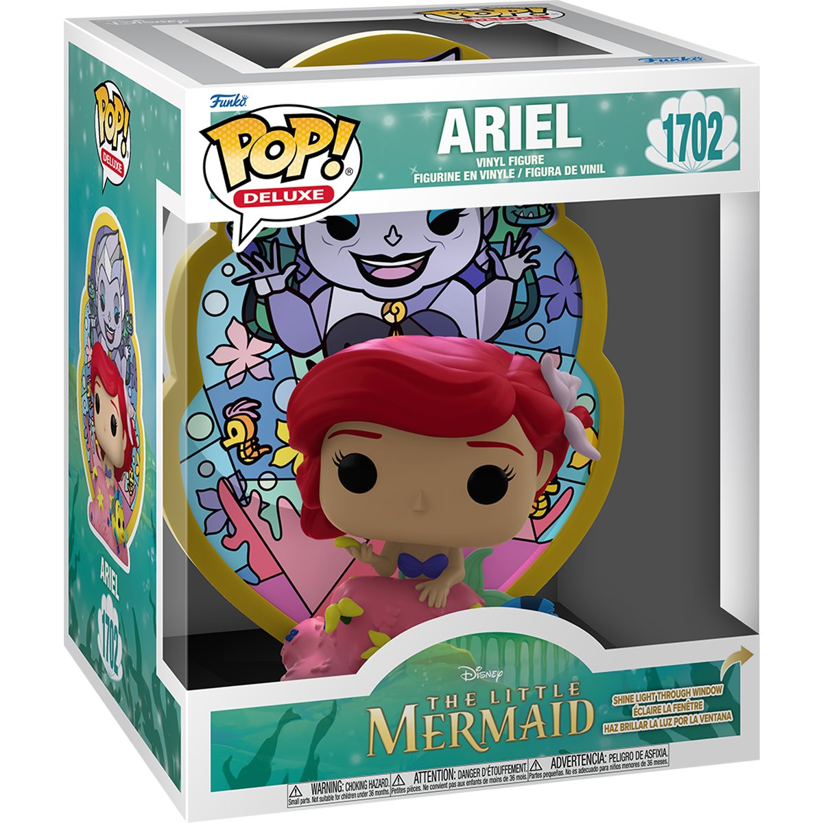 The Little Mermaid Ariel Stained Glass Deluxe Funko Pop! Vinyl Figure #1702 - Image 2