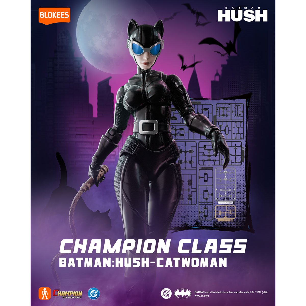 DC Batman Hush Catwoman Champion Class 06 Model Kit - Image 4