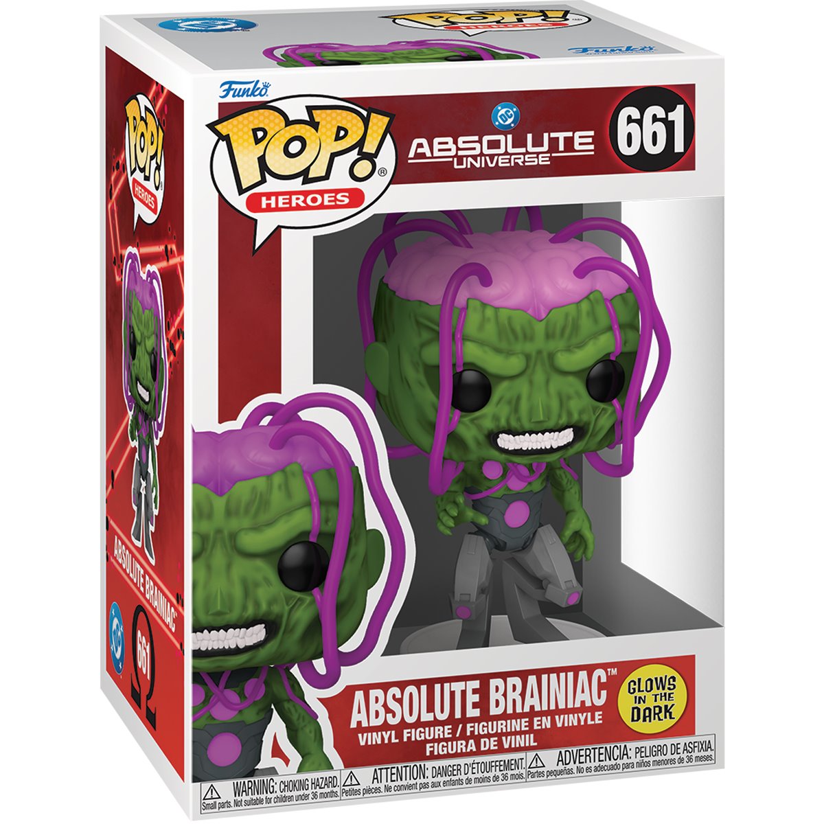 DC Comics Brainiac Glow-in-the-Dark Funko Pop! Vinyl Figure - Image 2