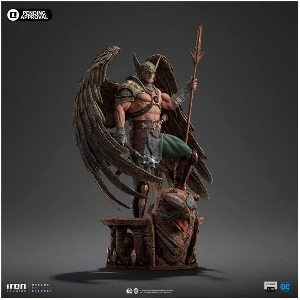 DC Comics Hawkman 10th Anniversary 1:10 Art Scale Limited Edition Statue - Image 4