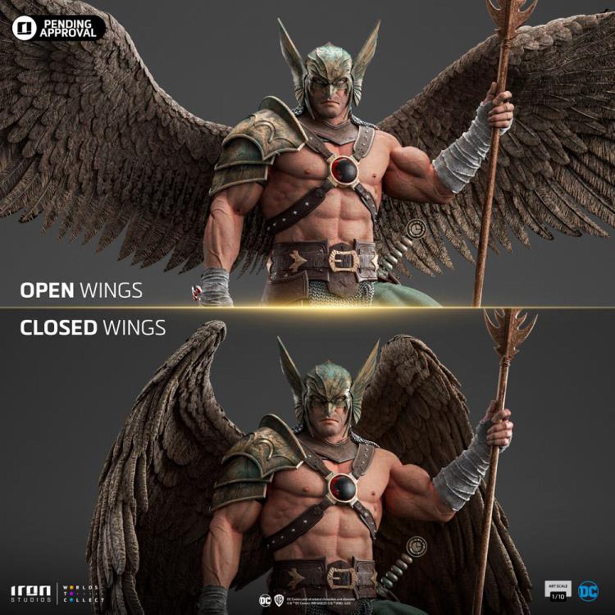 DC Comics Hawkman 10th Anniversary 1:10 Art Scale Limited Edition Statue - Image 7