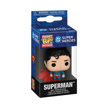 DC Comics New Classics Superman Funko Pocket Pop! Key Chain - Image 2
