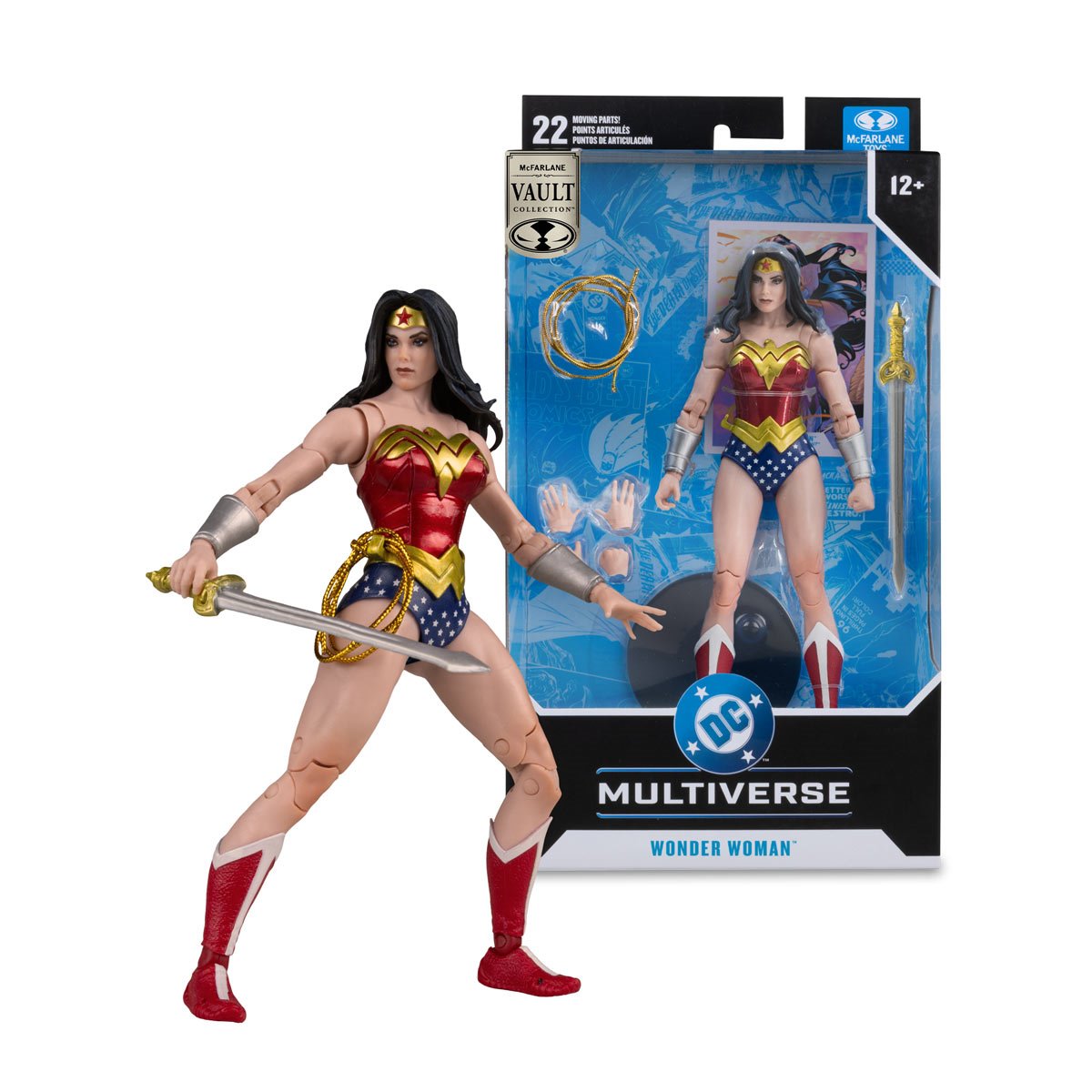 DC Multiverse McFarlane Vault Collection Wave 1 Wonder Woman Classic 7-Inch Scale Action Figure - Image 7
