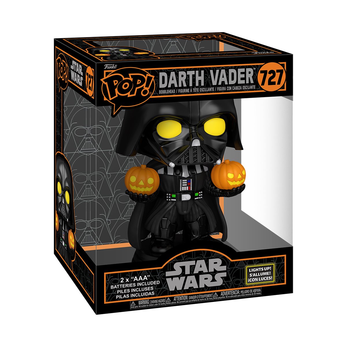 Star Wars Darth Vader Halloween Light-Up SFX Super 6 3/4-Inch Funko Pop! Vinyl Figure #727 - Image 3