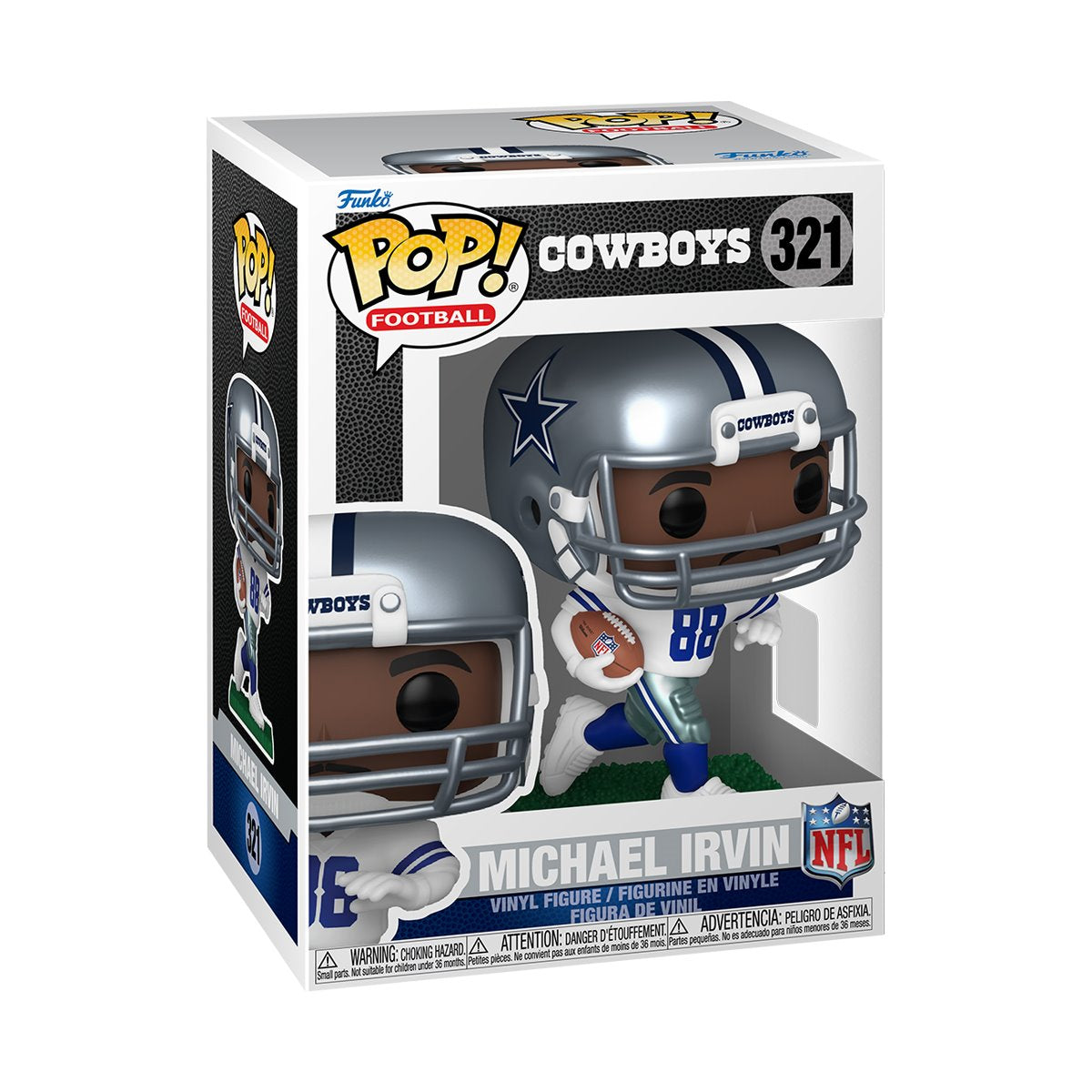 NFL Legends Michael Irvin (Cowboys) Funko Pop! Vinyl Figure #321 - Image 2