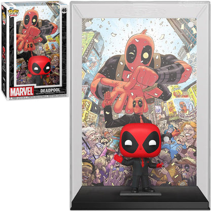 Deadpool (2015) #1 Deadpool in Black Suit Funko Pop! Comic Cover Figure #46 with Case - Image 2